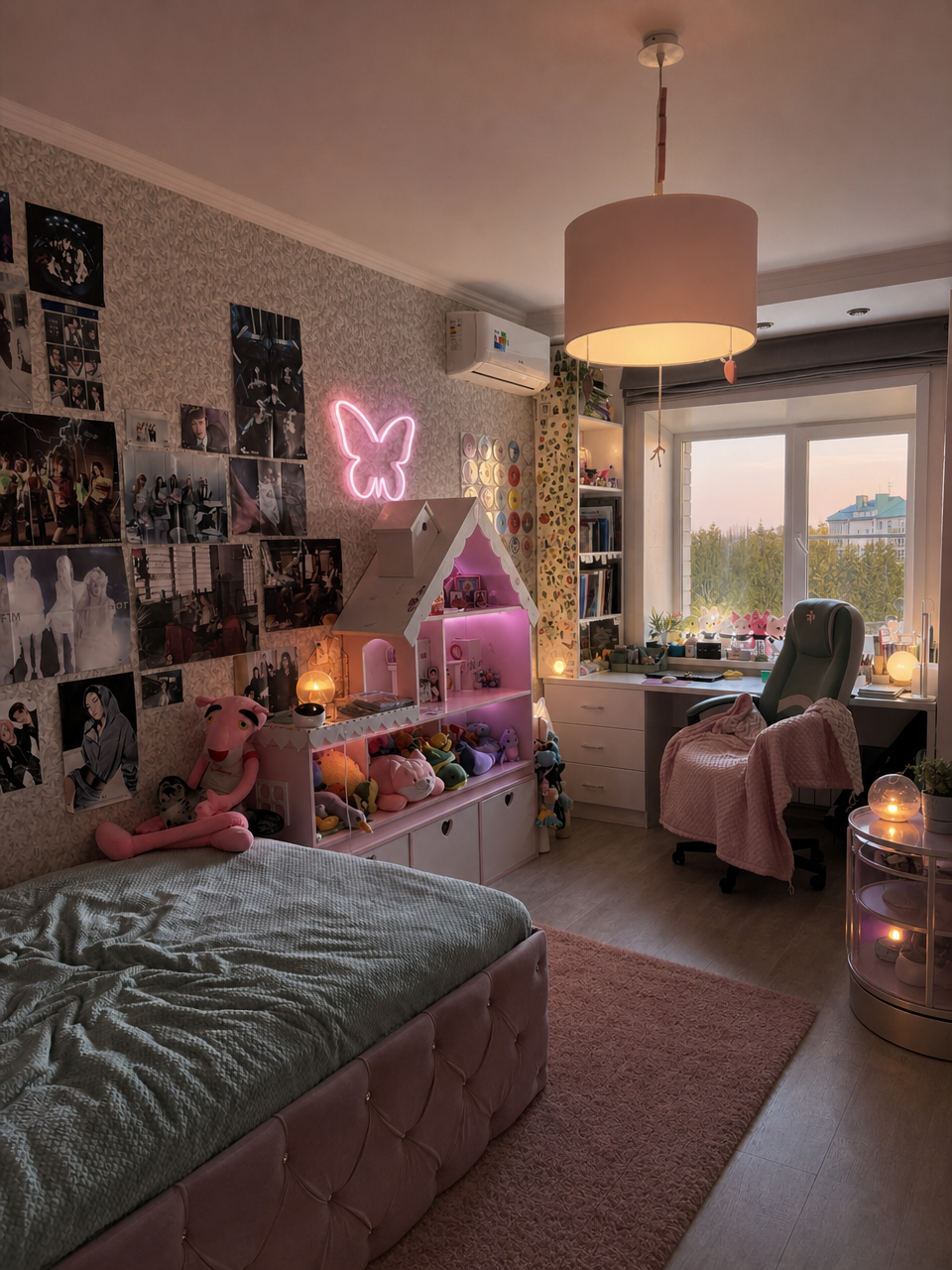 AI-дизайн интерьера в стиле Лофт